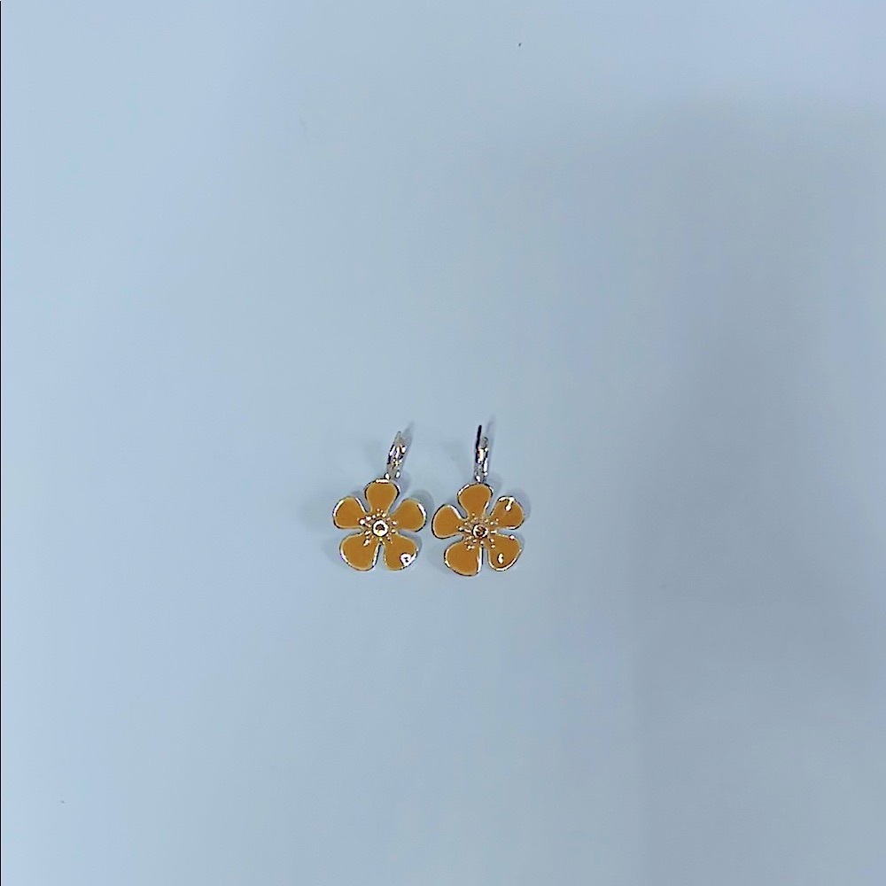 Yellow Flower Earrings